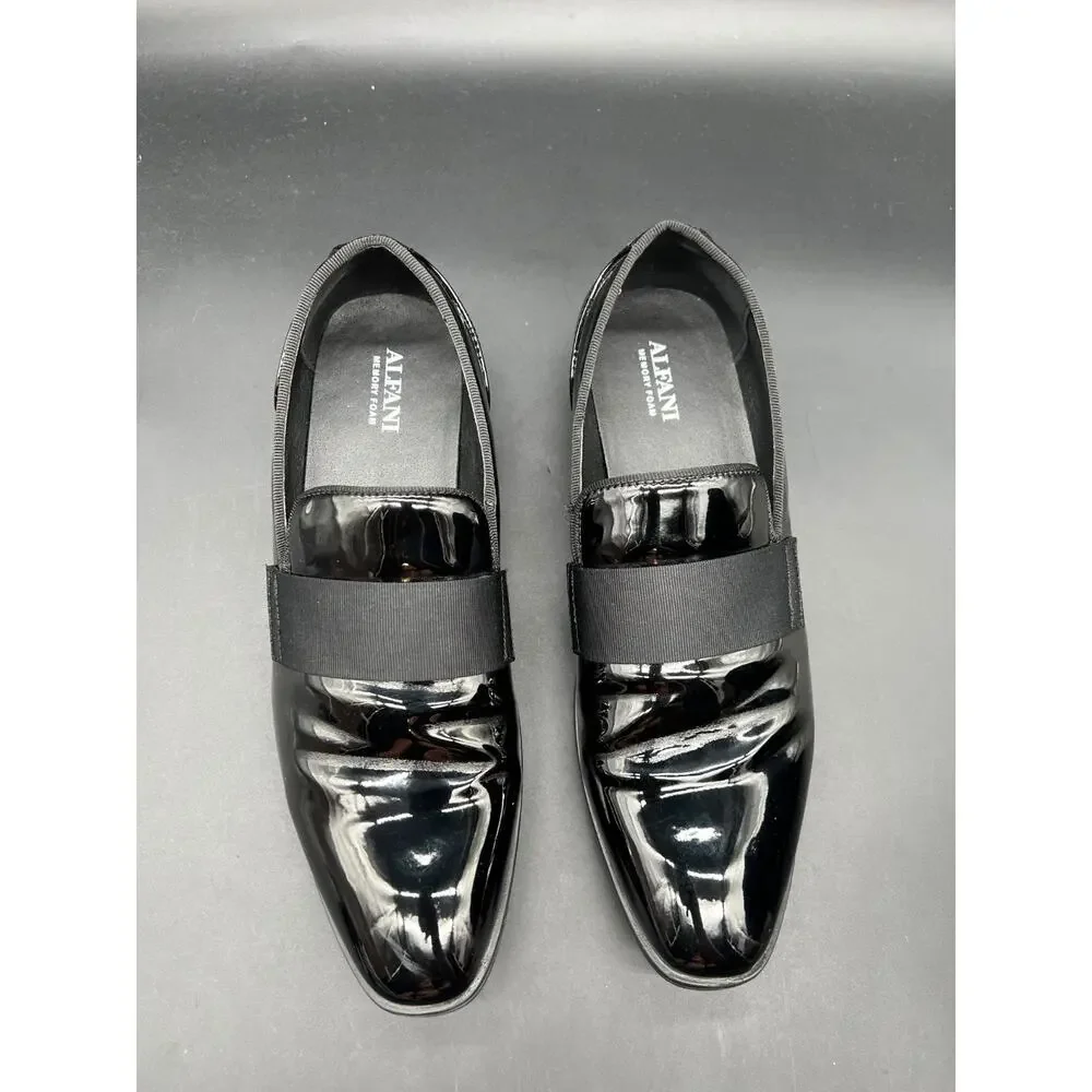 Men’s Alfani Haydan Patent Slip-On Loafers US Size 8 #98